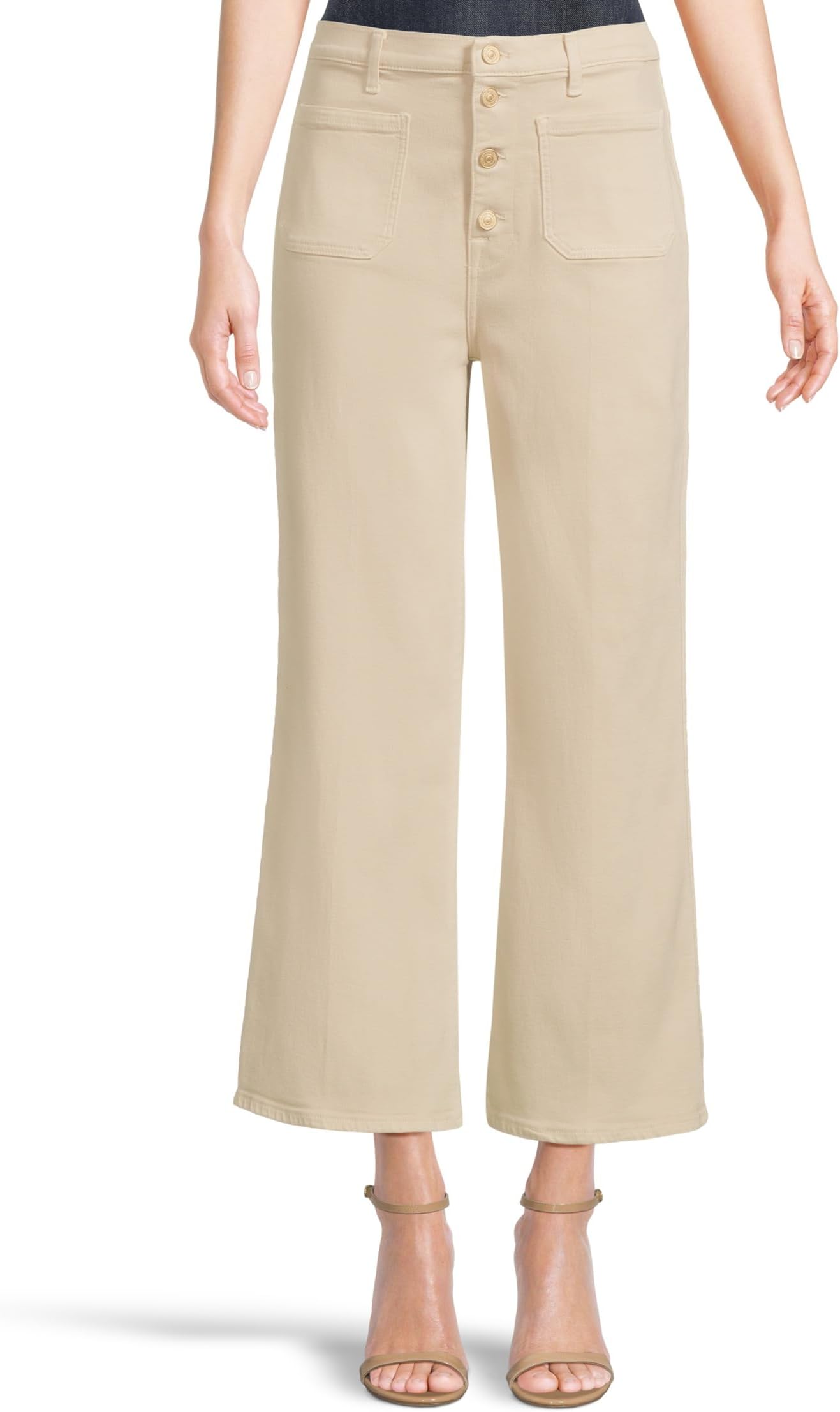 

Джинсы 7 For All Mankind Ultra High Rise Cropped Jo, цвет Creme
