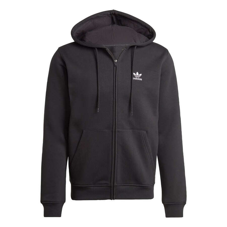 

Толстовка с капюшоном на молнии ADIDAS ORIGINALS Zip-Up Hoodie Trefoil Essentials, черный