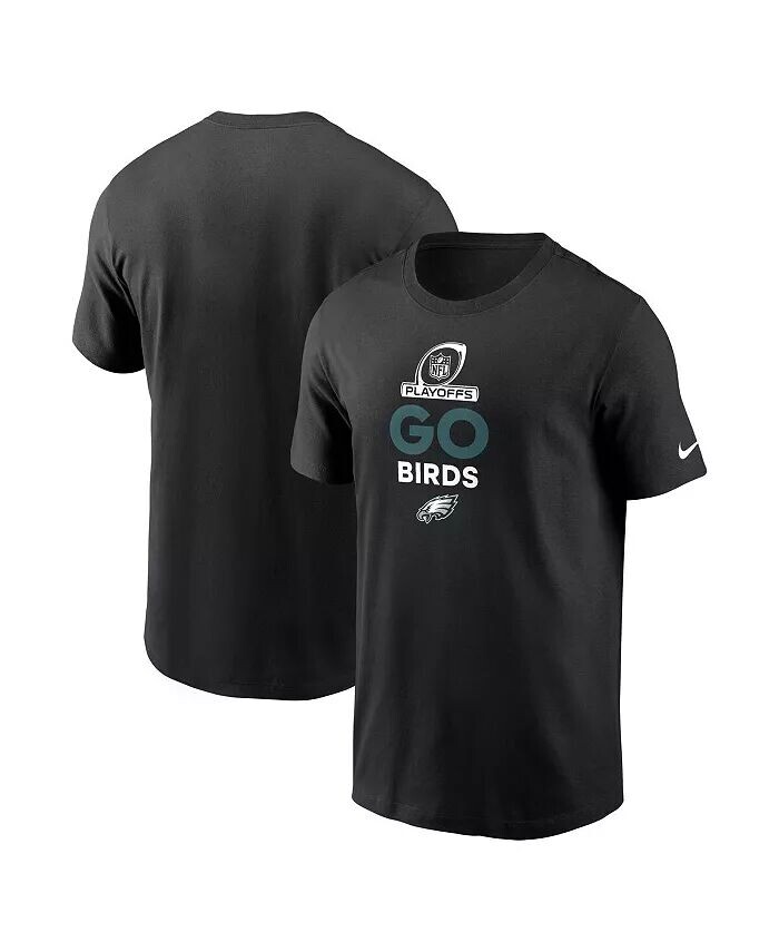 

Мужская черная футболка Philadelphia Eagles 2024 NFL Playoffs Nike