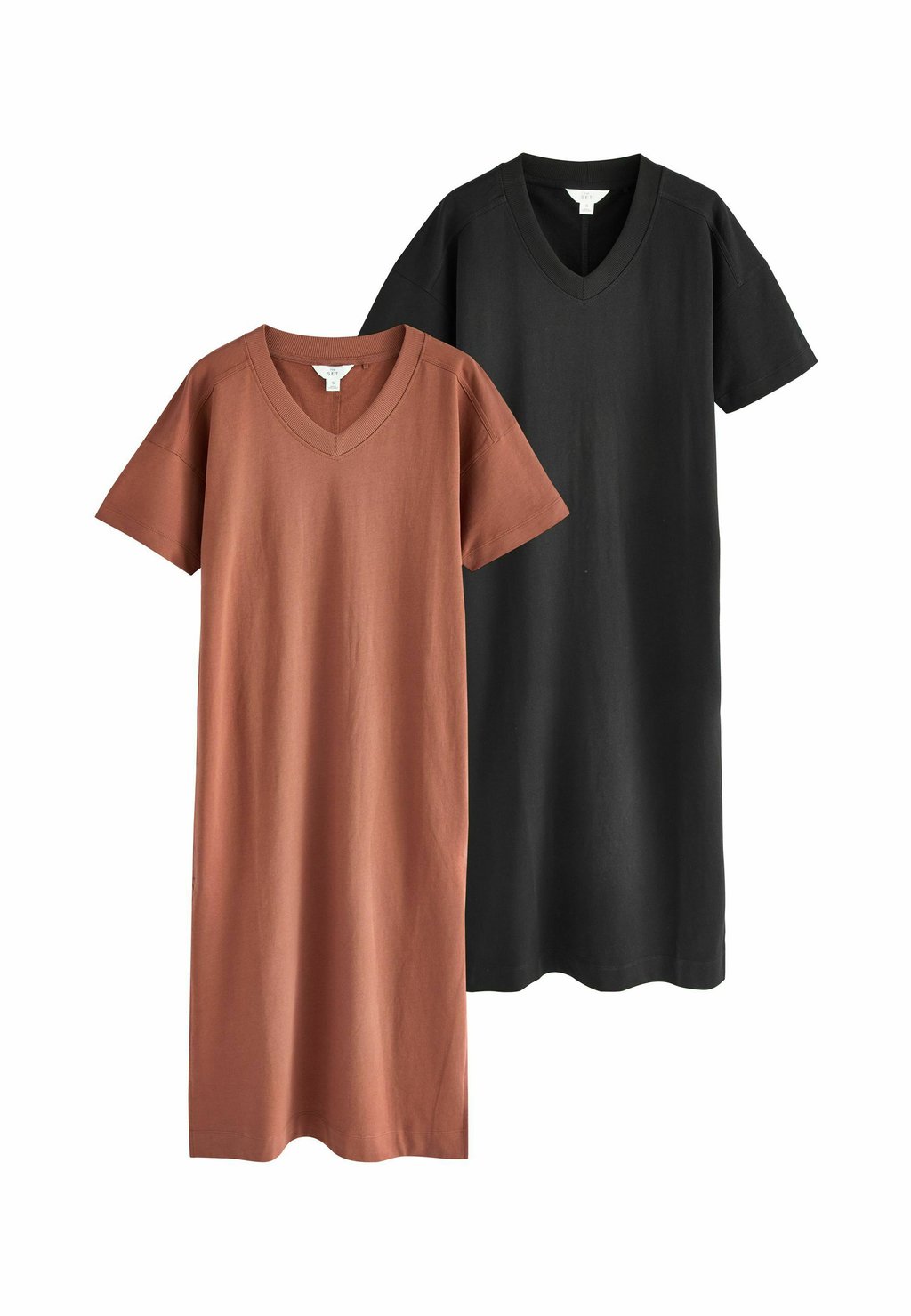 

Повседневное платье REGULAR FIT - 2 PACK V-NECK THE SET, черный