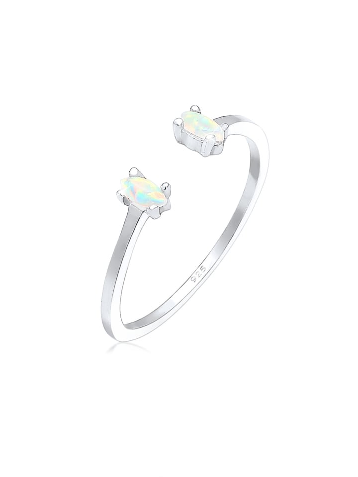 

Elli Кольцо из серебра 925 пробы, овальное, в серебряной оправе