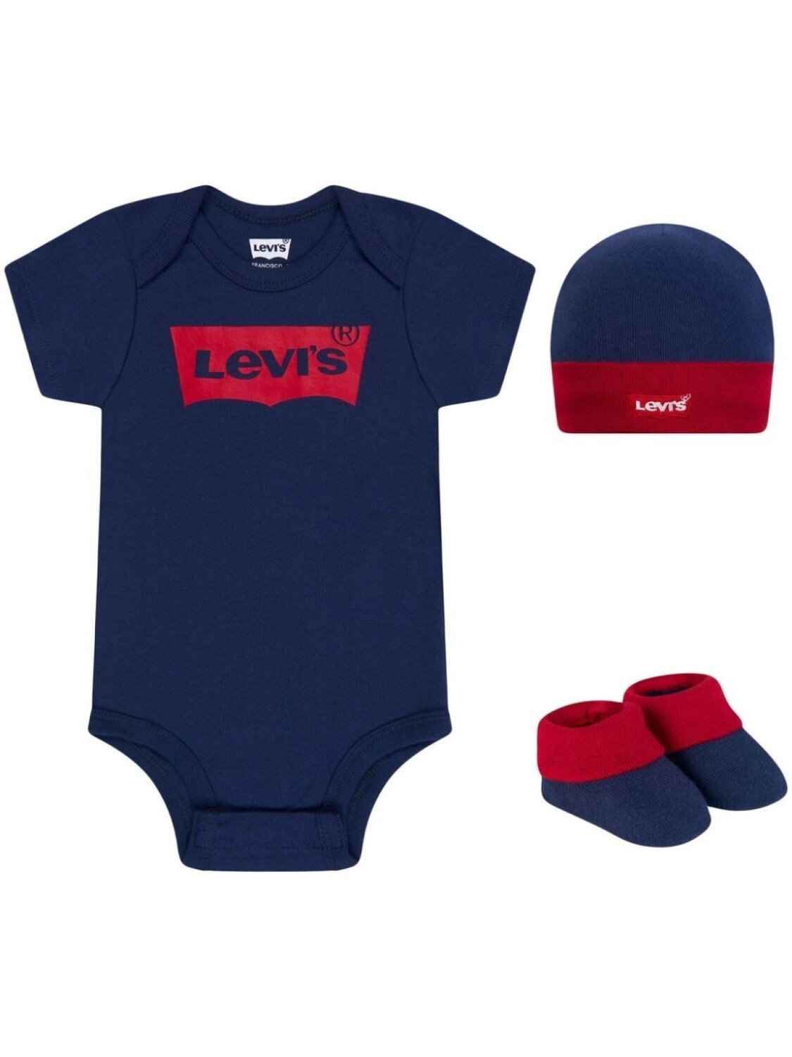

Комплект для новорожденного с логотипом Levi's Kids, синий
