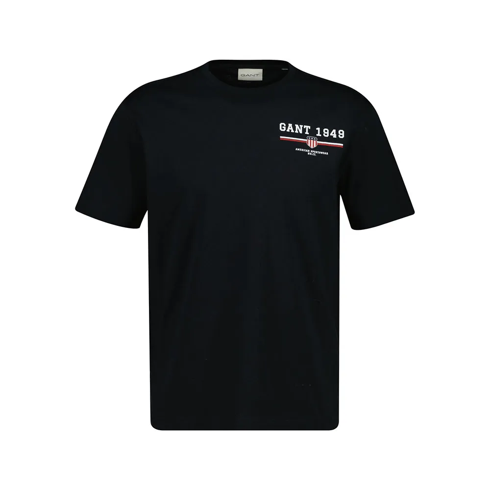 

Футболка с коротким рукавом Gant Graphic, черный