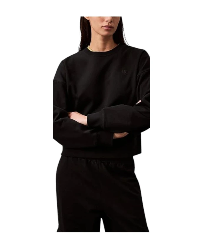 

Черная толстовка с тканой этикеткой Calvin Klein, черный