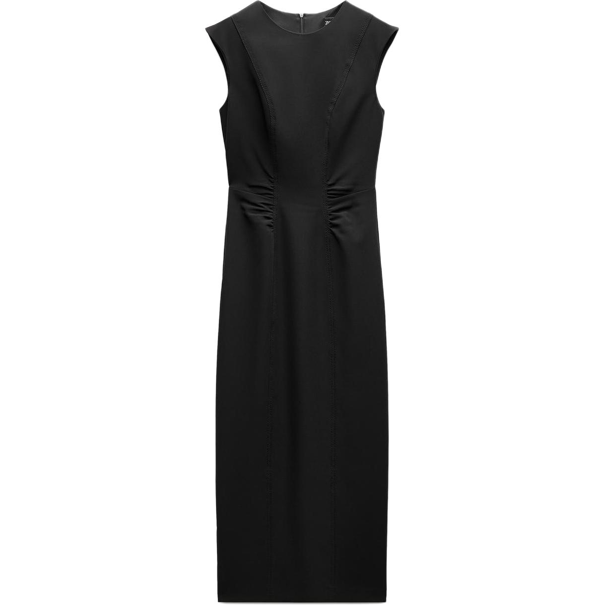 

Женское черное платье без рукавов ZARA