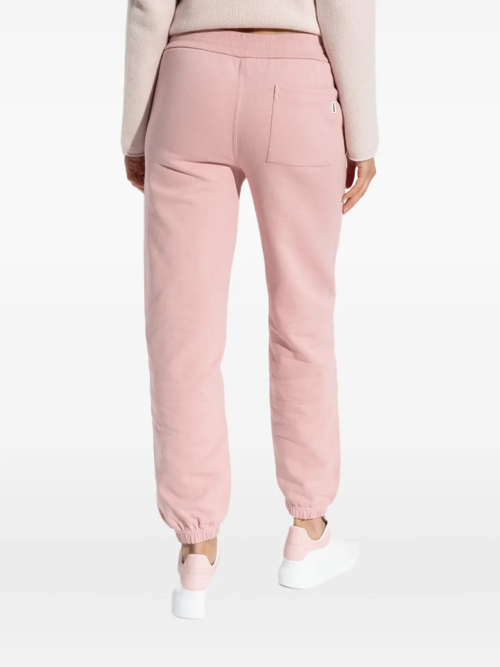 Спортивные брюки с кулиской и манжетами JIL SANDER, розовый — фото 4