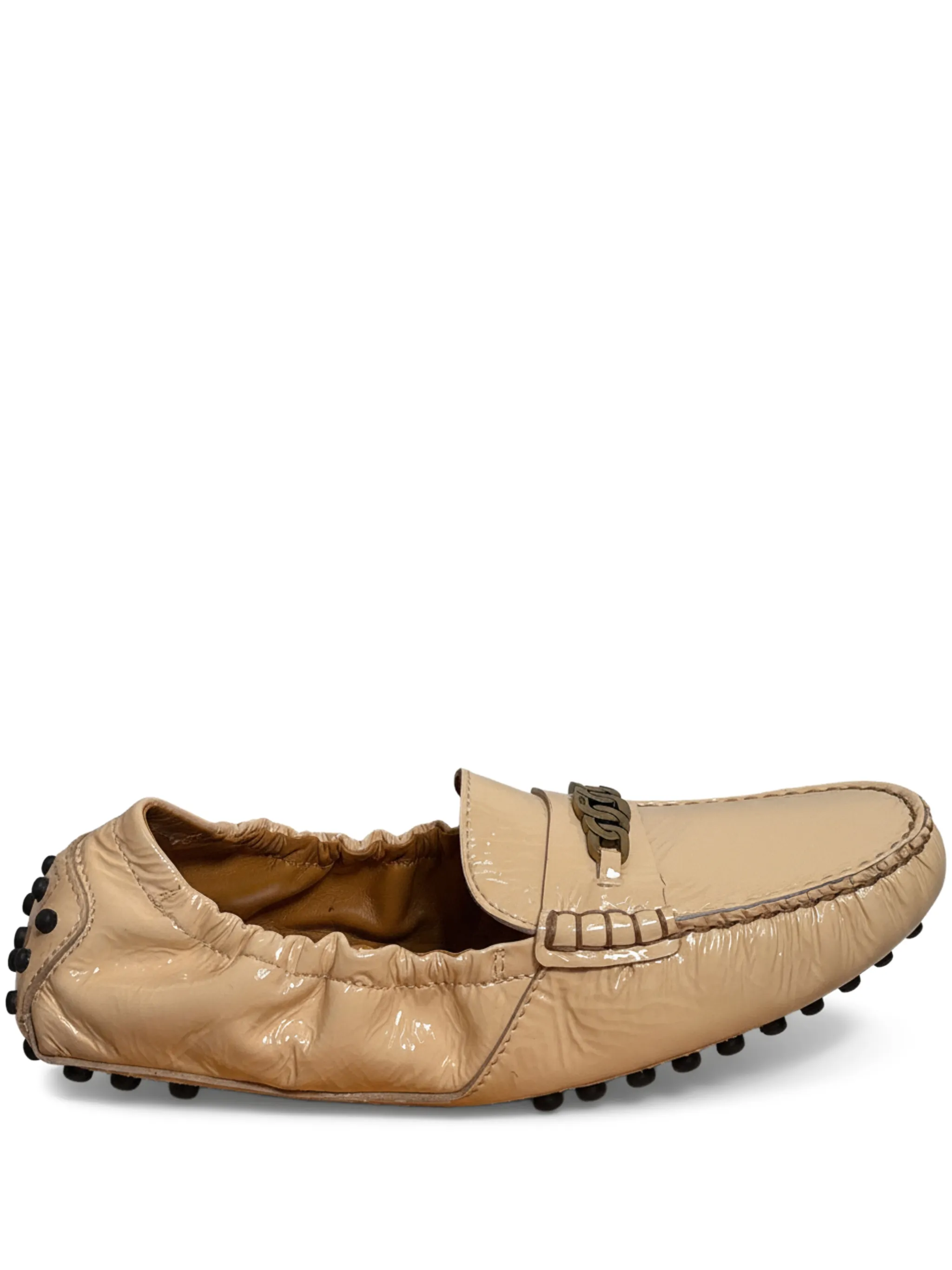Лоферы с цепочкой Tod'S, бежевый