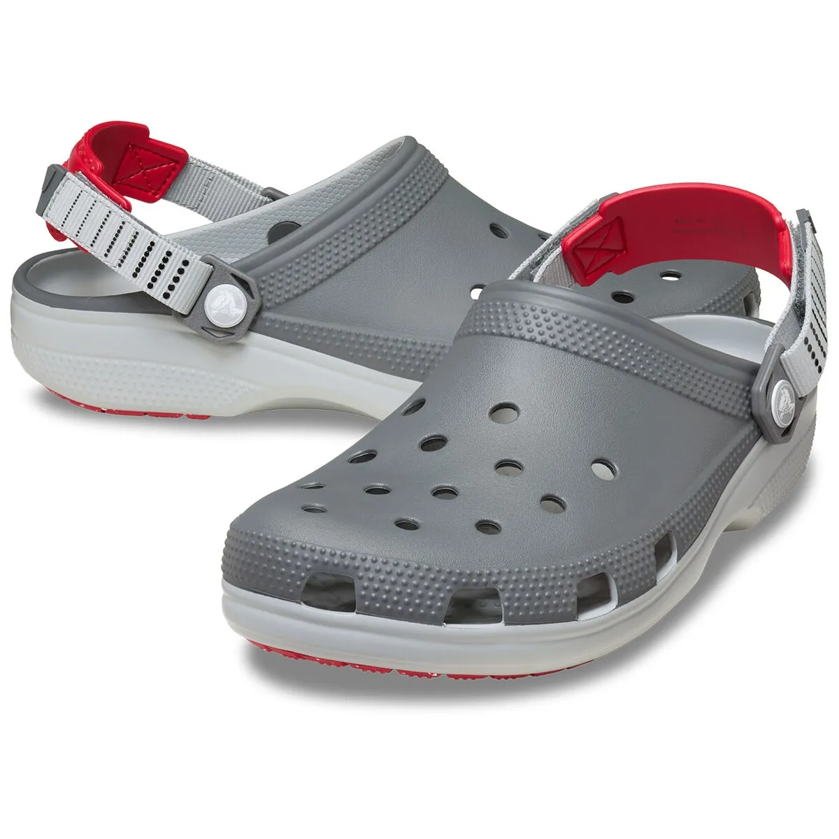 Унисекс сабо Classic Retro Sport Clog U Crocs, светло-серый — фото 2