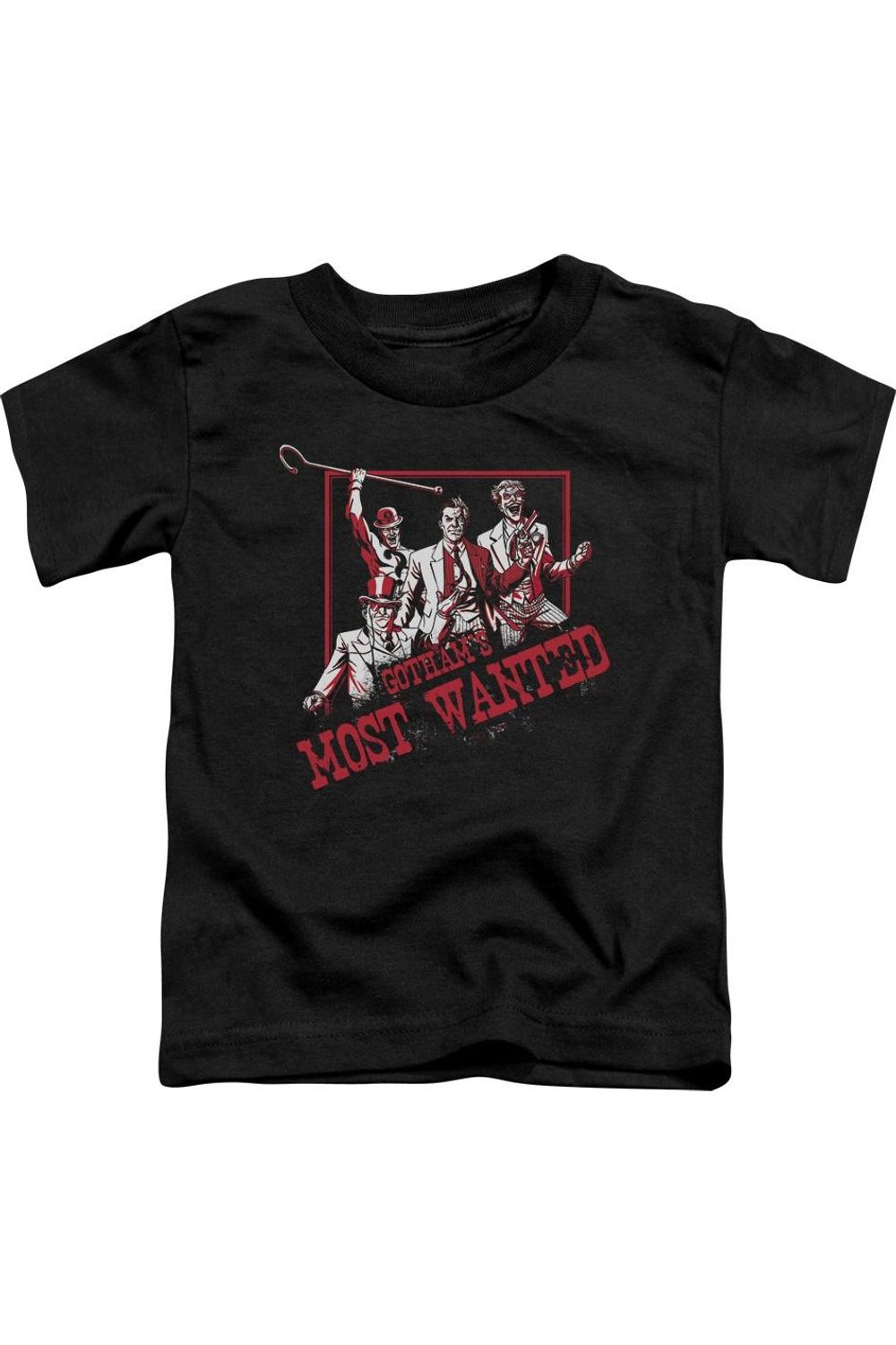 

Детская футболка с коротким рукавом "Бэтмен: Самый разыскиваемый в Готэме" Gildan, черный