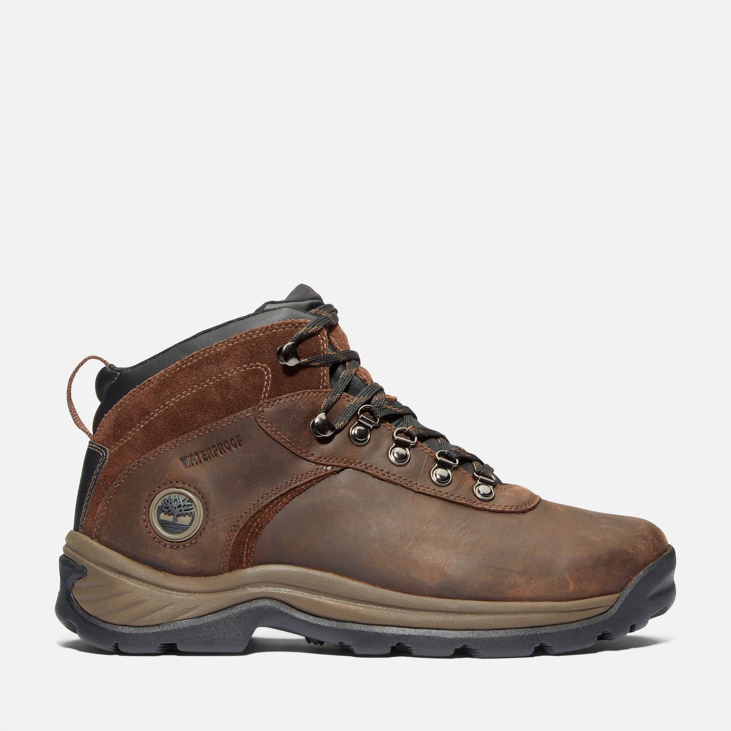 

Мужские водонепроницаемые ботинки Flume Mid Hiker Timberland, темно-коричневый