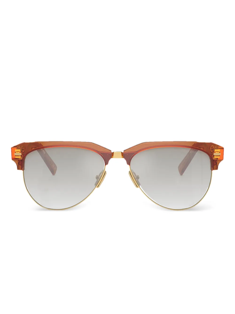 

Солнцезащитные очки-пилоты Miu Miu Eyewear, коричневый