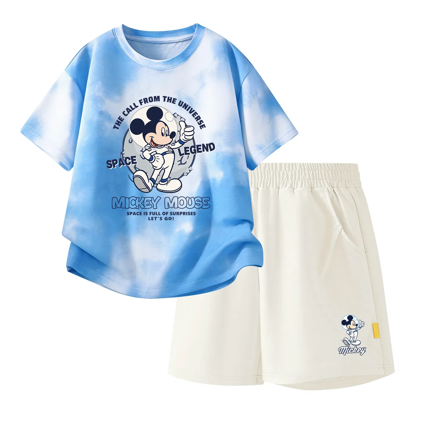 Детский спортивный костюм Casual Sportswear 2 Piece Set Disney, Di Space Cloud Blue+Di Astronaut K_Bottom Right Mist White
