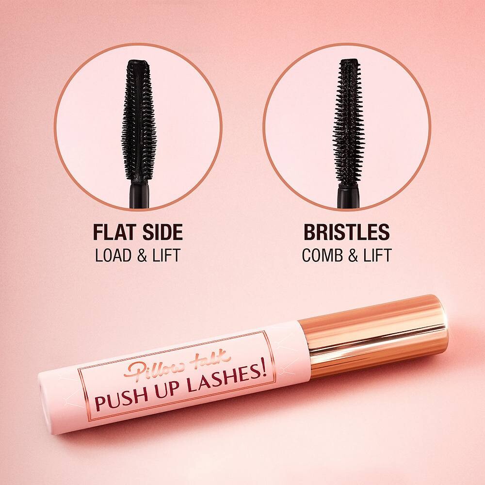 Тушь для ресниц Charlotte Tilbury Pillow Talk Push Up Lashes, придающая объем и удлиняющая ресницы, цвет Super Black — фото 3