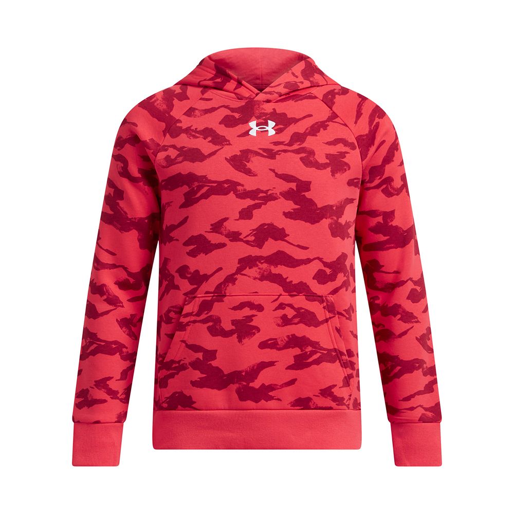 

Толстовка Under Armour UA Rival из флиса с принтом для мальчиков 8–20 лет, цвет Lava Red