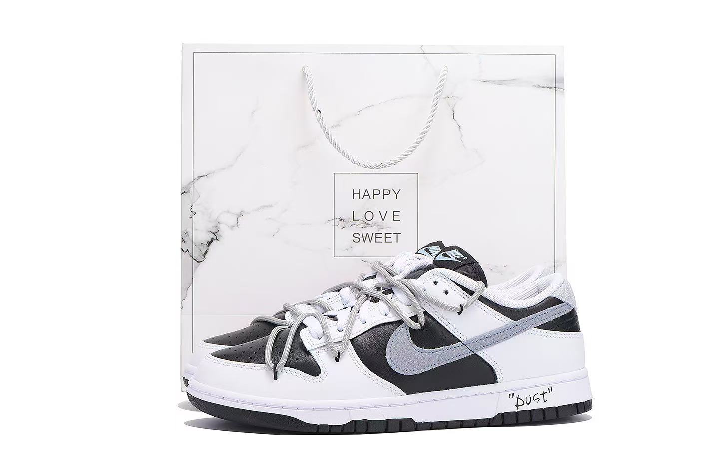 

Nike Кроссовки для скейтбординга Dunk Low Top, белые, мужские