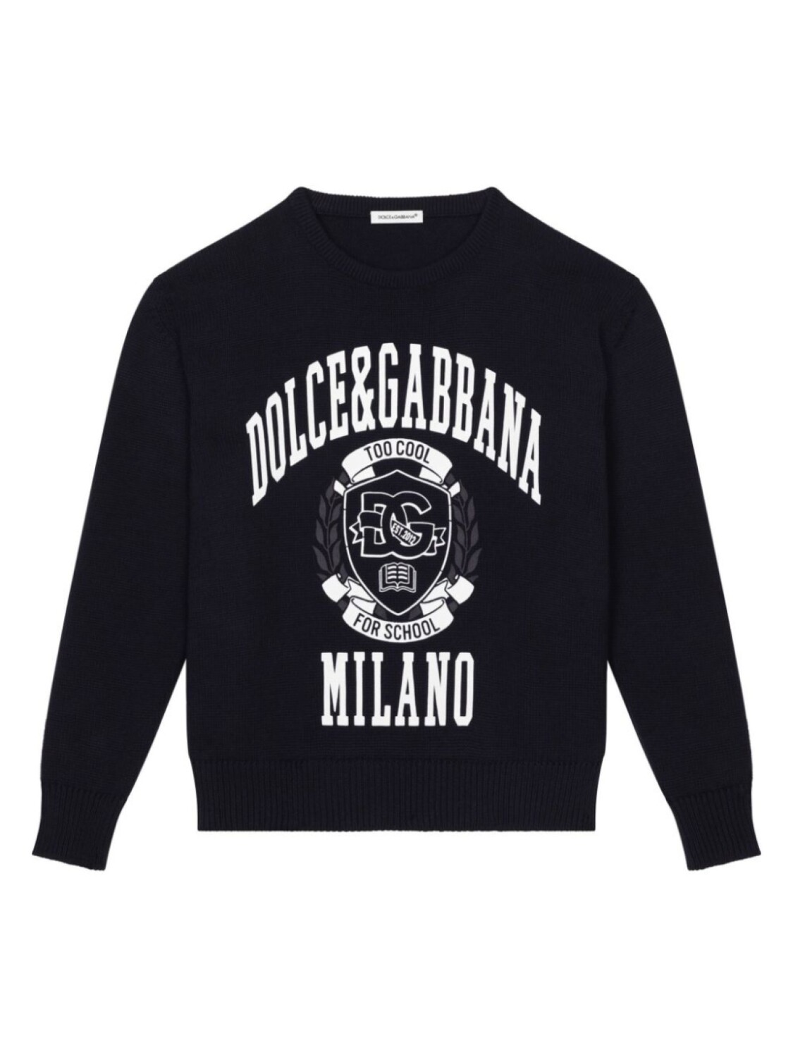

Dolce & Gabbana Kids джемпер с логотипом, черный