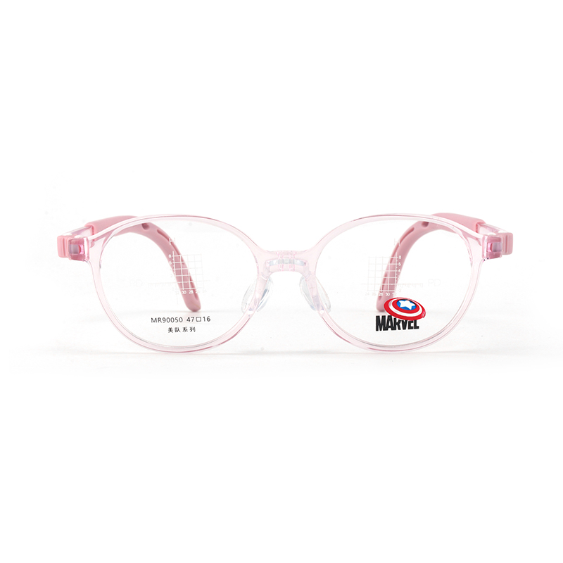 

MARVEL Круглая оправа для очков детская, Transparent Pink C081