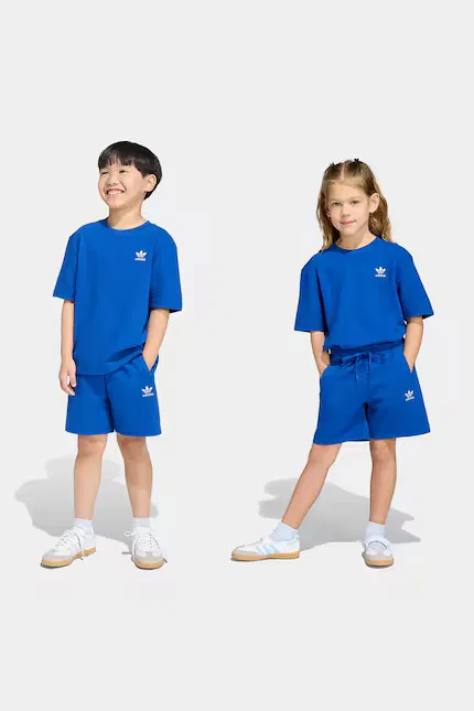 Комплект детский из футболки и шорт Adidas Originals, синий
