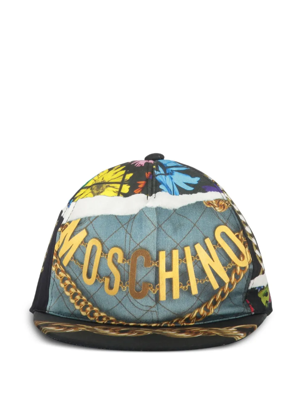 

Кепка с принтом Moschino, синий