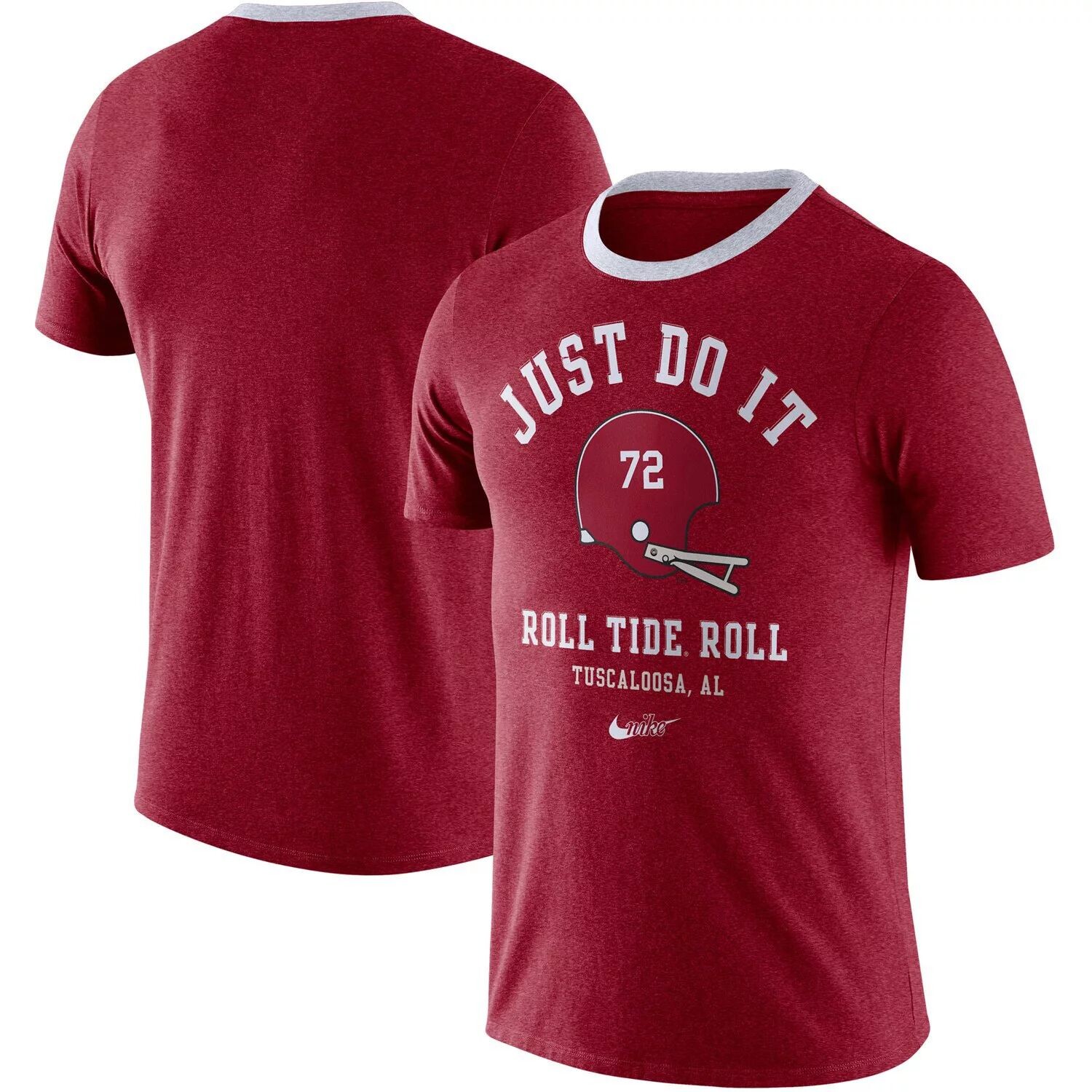 

Мужская футболка Nike Crimson Alabama Crimson Tide Vault Helmet Team Tri-Blend