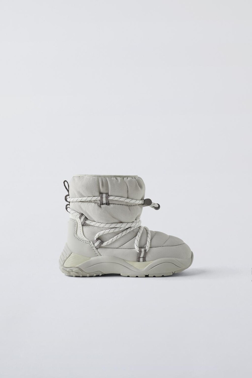 

Утепленные ботинки из коллекции лыж ZARA, экрю белый