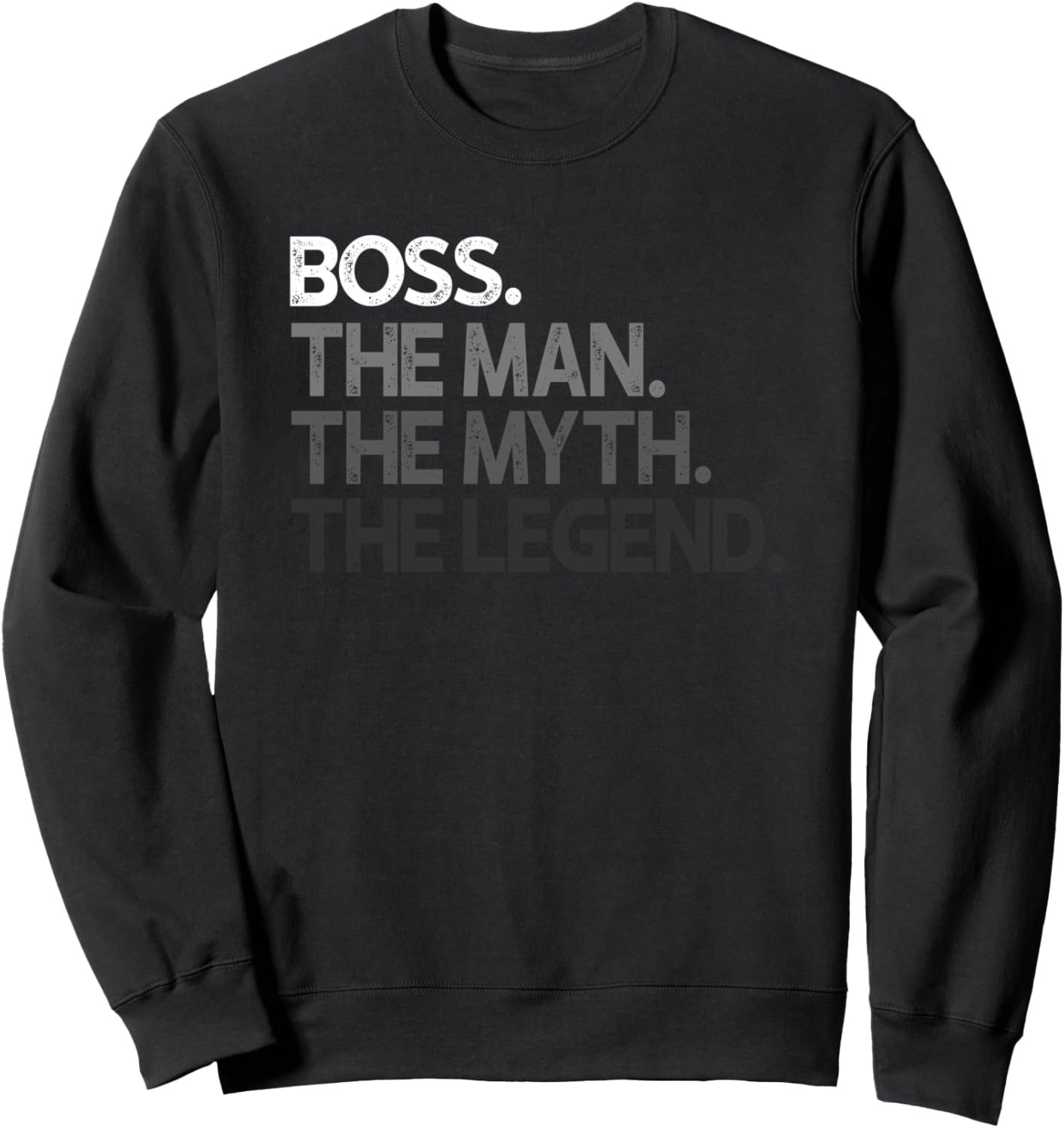 

Толстовка с надписью Boss Man: миф и легенда в подарок Boss Gifts, черный