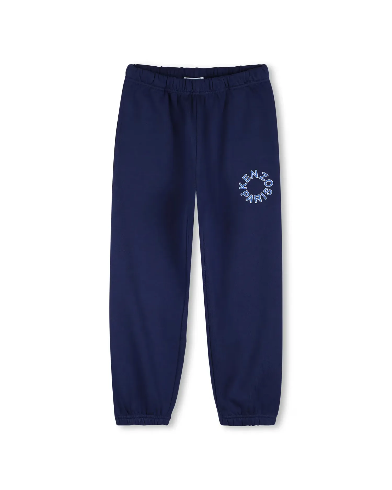Спортивные брюки унисекс из хлопка однотонные Kenzo Kids, синий