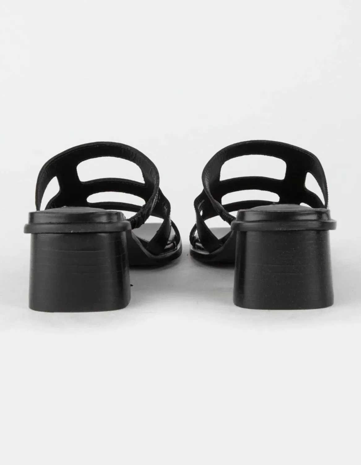 Мужские сандалии Steve Madden Princess из черной кожи на блочном каблуке, модель ZAP1307 — фото 4
