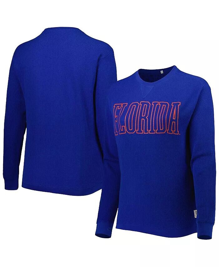

Женская термо-футболка с длинными рукавами Royal Florida Gators Surf Southlawn вафельной вязки Pressbox