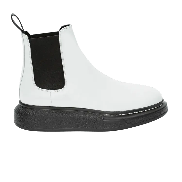 Ботинки Alexander McQueen Wmns Hybrid Chelsea Boot 'White Black', белый