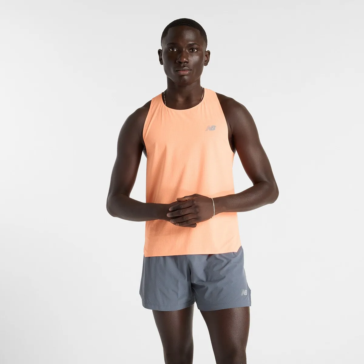 

Мужская футболка New Balance MT51205HMO, цвет Naranja claro