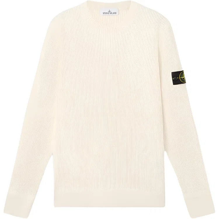 Свитер с логотипом Stone Island бежевый