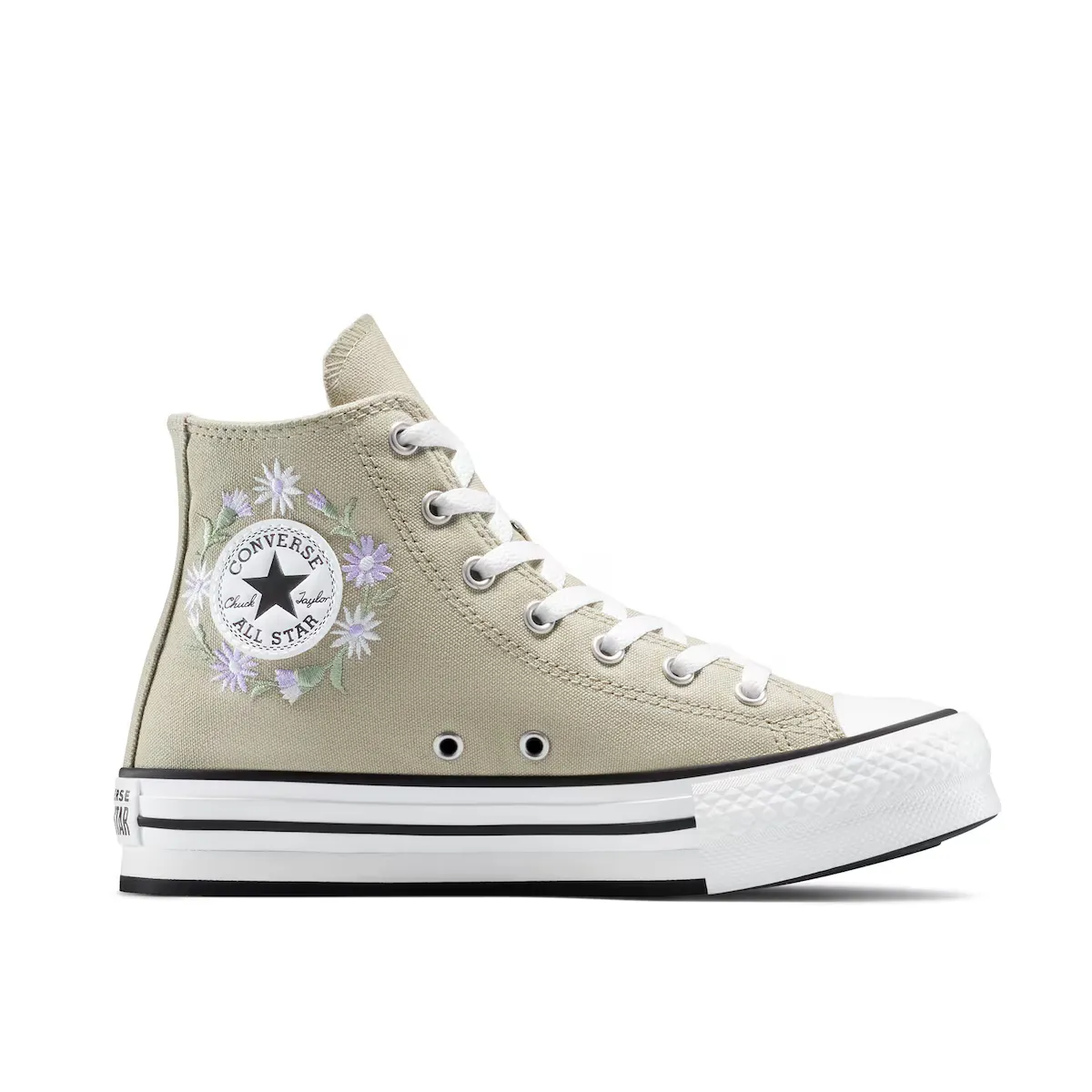 

Детские повседневные кеды Converse Chuck Taylor All Star Eva Lift Joyful Florals, цвет Kaki