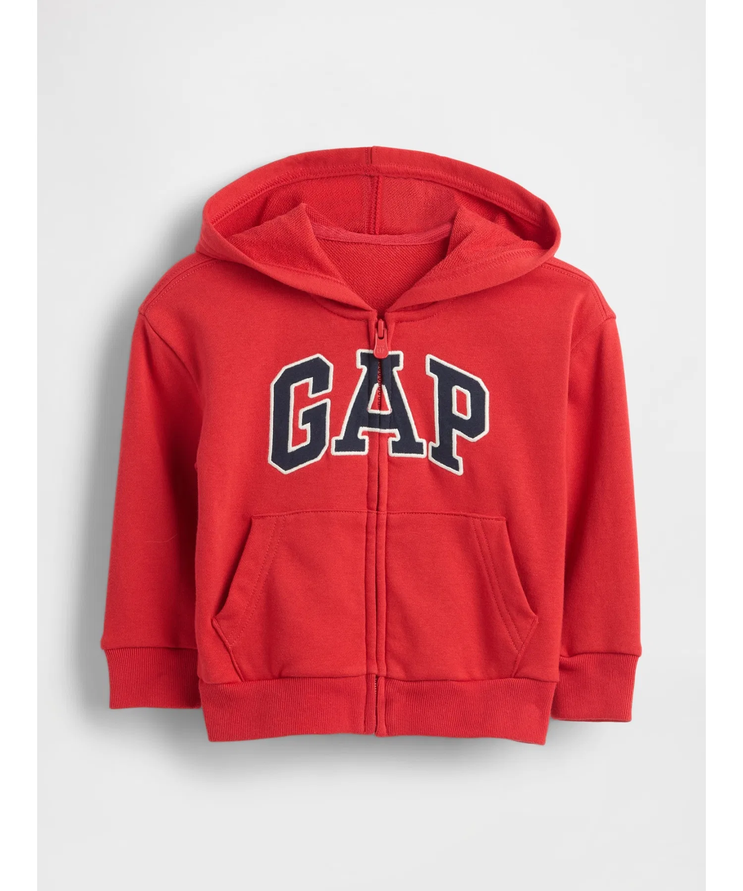 Свободная толстовка babyGap с логотипом GAP на молнии — фото 3