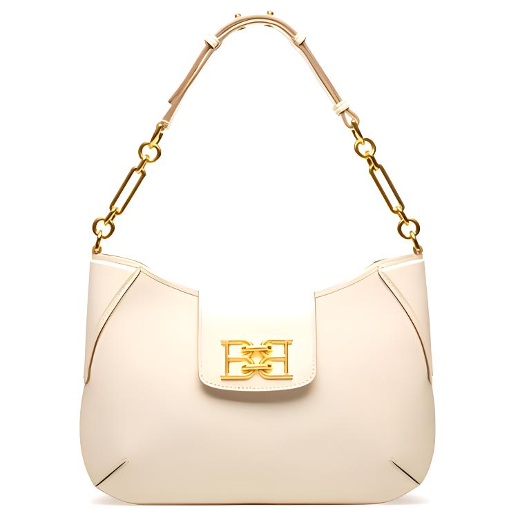 

Кожаная сумка через плечо женская бежевая BALLY