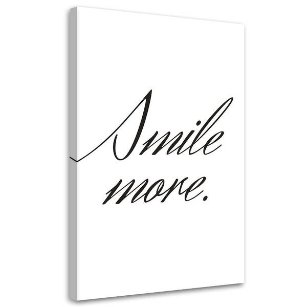 

Картина арт-принт KUNSTLOFT Smile More, черно-белый
