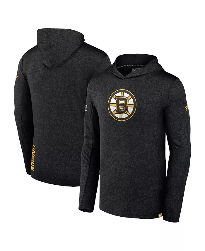 

Мужская черная толстовка с капюшоном Boston Bruins Authentic Pro Lightweight Pullover Fanatics