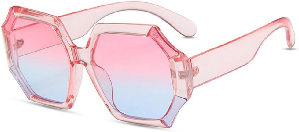 

Женские солнцезащитные очки MUTYNE ретро, увеличенные, многоугольные, квадратные, контрастные, UV400; мужские солнцезащитные очки "желейный чай" (розовый) Pink Pink Blue