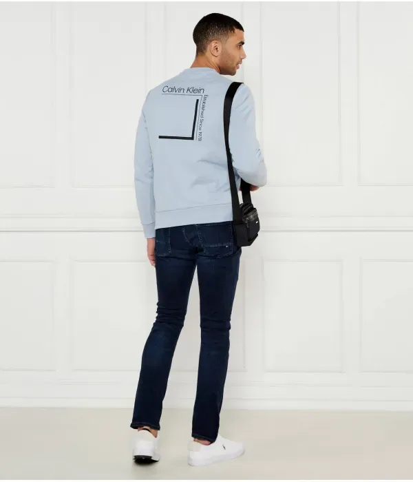 Толстовка regular fit Calvin Klein, небесно-голубой — фото 2