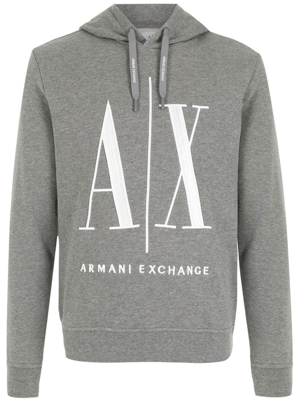 

Armani Exchange худи с логотипом, серый