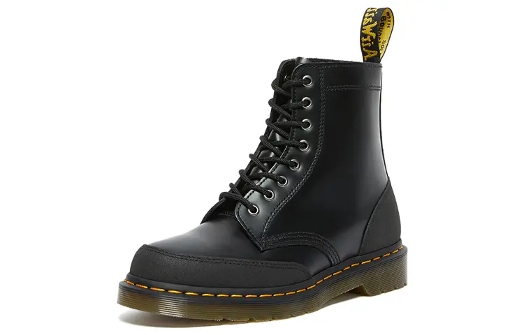 Мужские ботинки Dr. Martens 1460 кожаные комбинированные, черный — фото 2