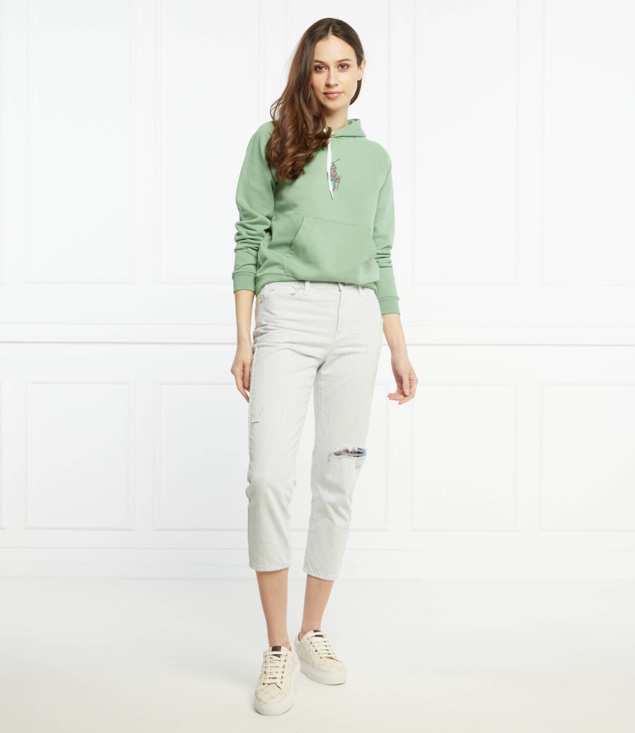 Толстовка POLO RALPH LAUREN regular fit, зеленый — фото 2