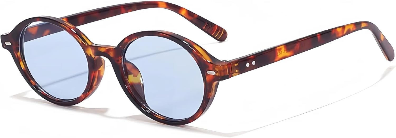 

Солнцезащитные очки с защитой от УФ-излучения UV400 | Овальные очки Rivets в стиле панк с леопардовым принтом | Линзы конфетных цветов для занятий спортом на открытом воздухе и вождения DSVIGF, Hawksbill Blue