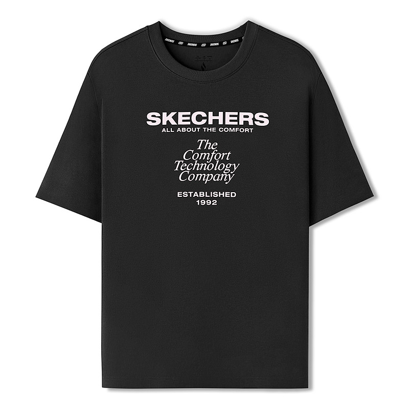 

Skechers Футболка с рукавом реглан женская угольно-черная Carbon Black, Черный, Skechers Футболка с рукавом реглан женская угольно-черная Carbon Black