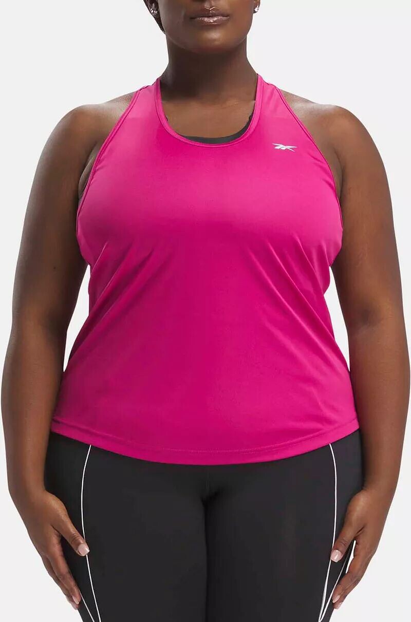 

Женская майка Reebok Workout Ready с сетчатой ​​спиной, розовый