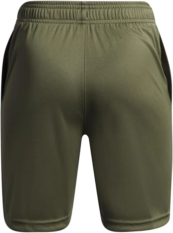 Детские шорты Under Armour с логотипом Tech Wordmark, (390) Marine Od Green/Green Vibe/Black — фото 2