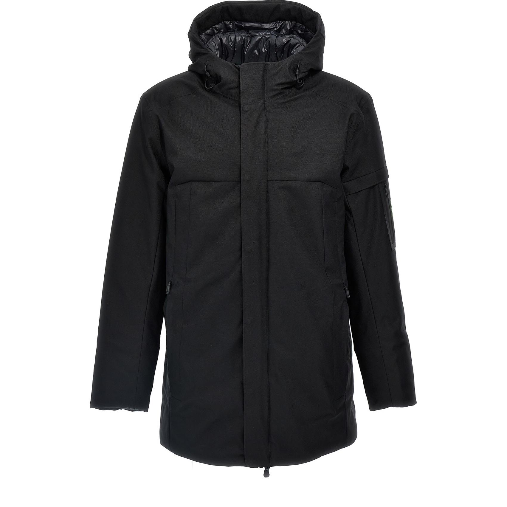 

Худи-парка с кулиской HUGO BOSS, черный