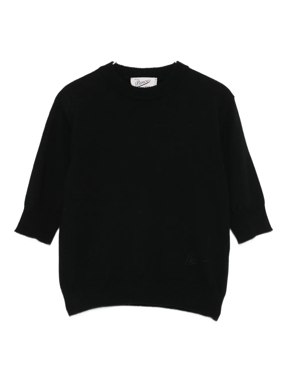 

Трикотажный топ с короткими рукавами Pence, черный