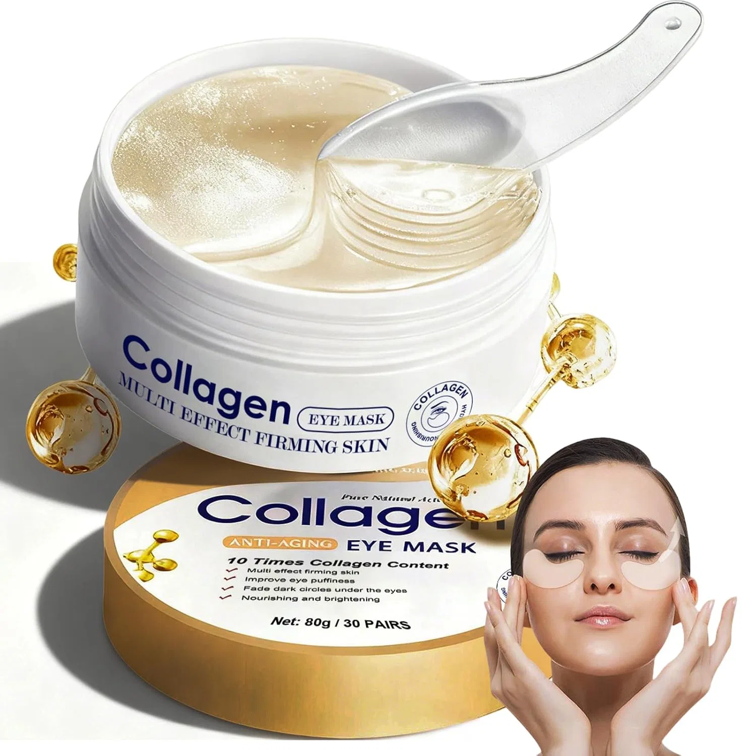 Коллагеновые патчи для глаз, 60 штук Zevuniq, D-Collagen