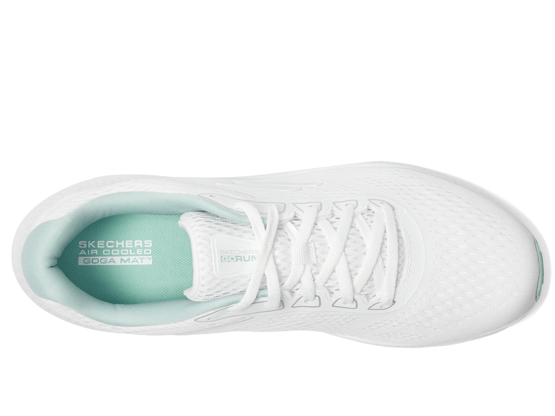 Кроссовки SKECHERS Go Run Consistent 2.0 Mile, White/Mint — фото 2